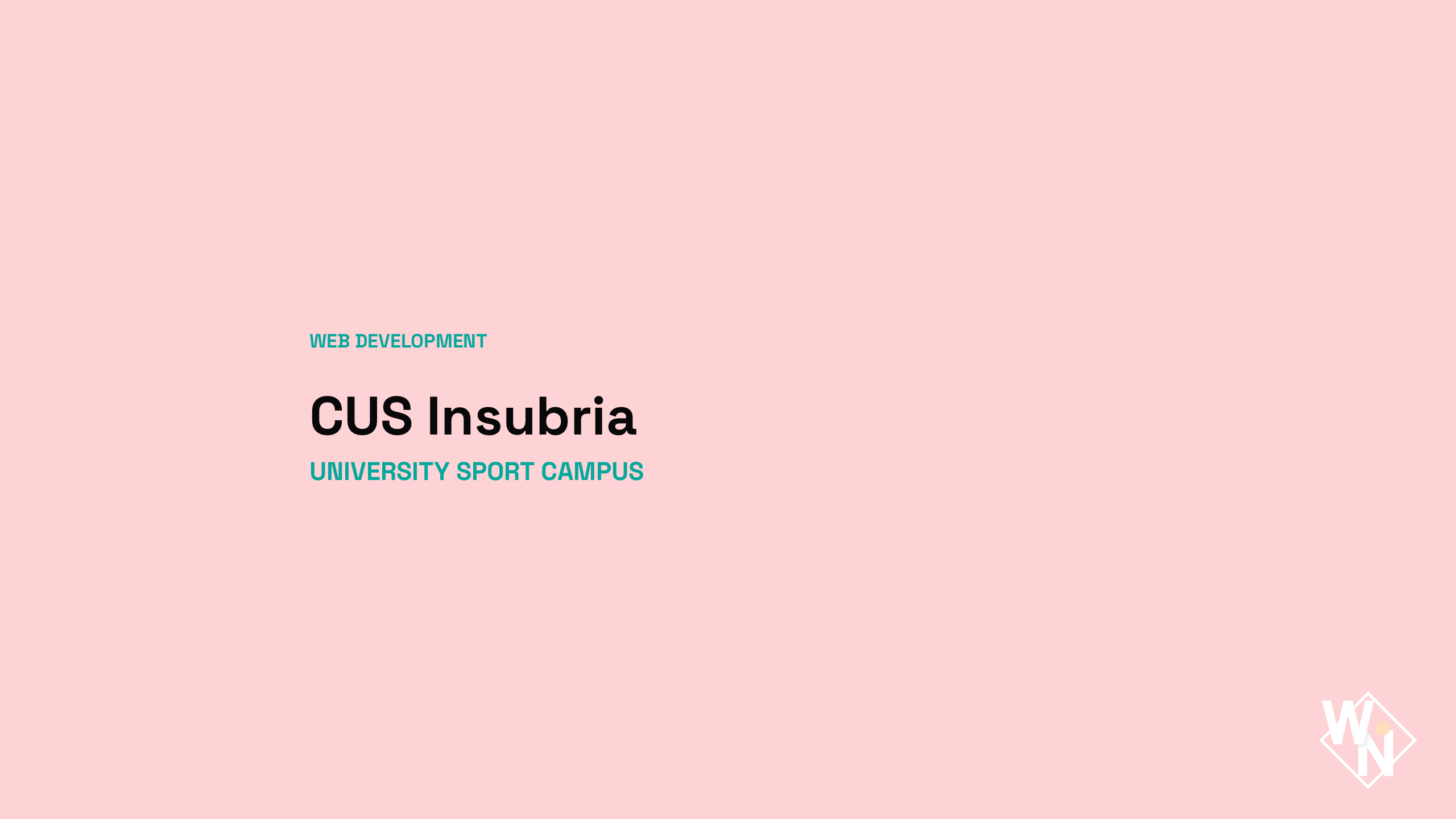CUS Insubria - university sports center digital front door